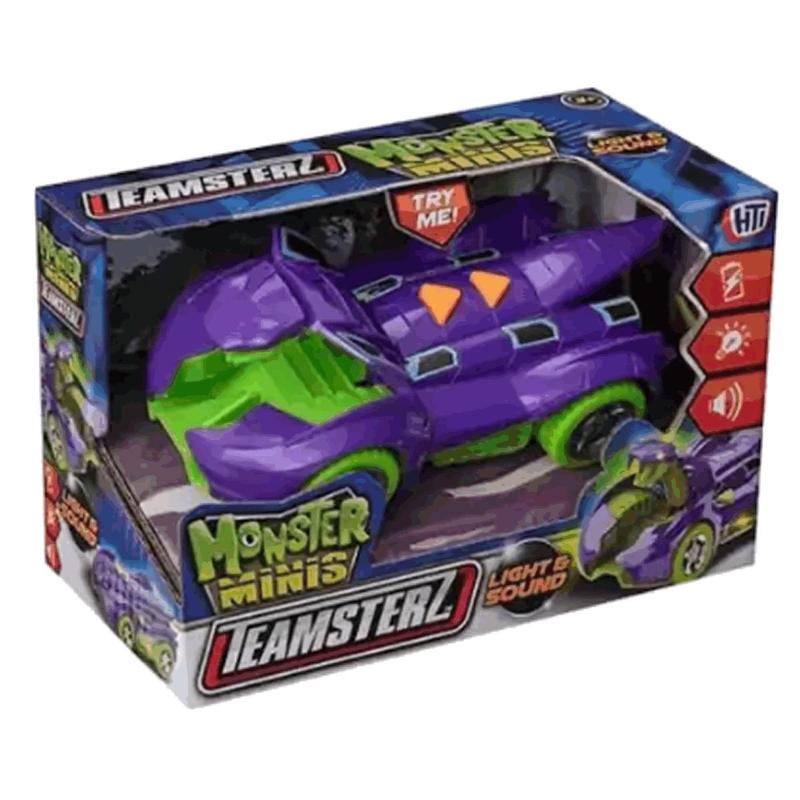 Carrinho Cobra Roxa com Som e Luz Monster Minis Teamsterz - Fun